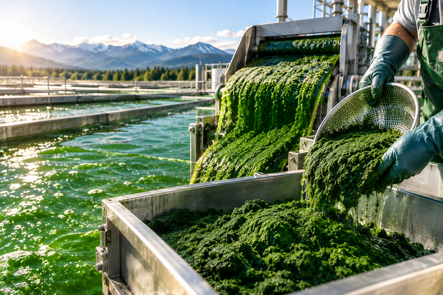Chlorella harvesting