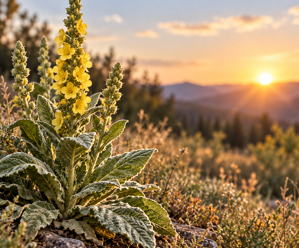 Mullein growing in nature
