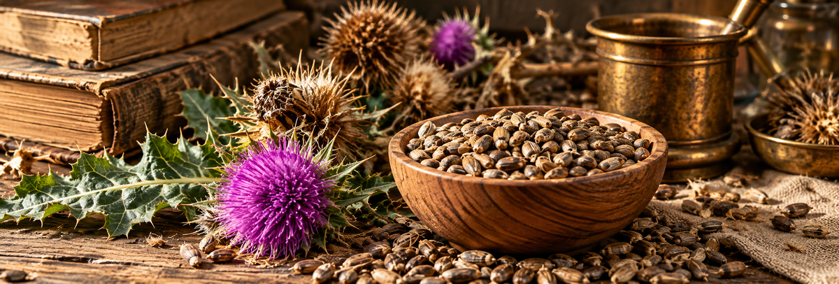 Historical milk thistle botanical preparation
