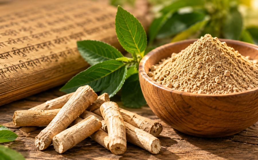 Ashwagandha powder and capsules